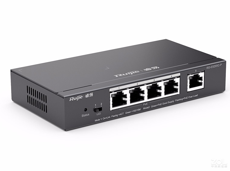 銳捷網絡 帶管理5口POE  RG-ES205C-P