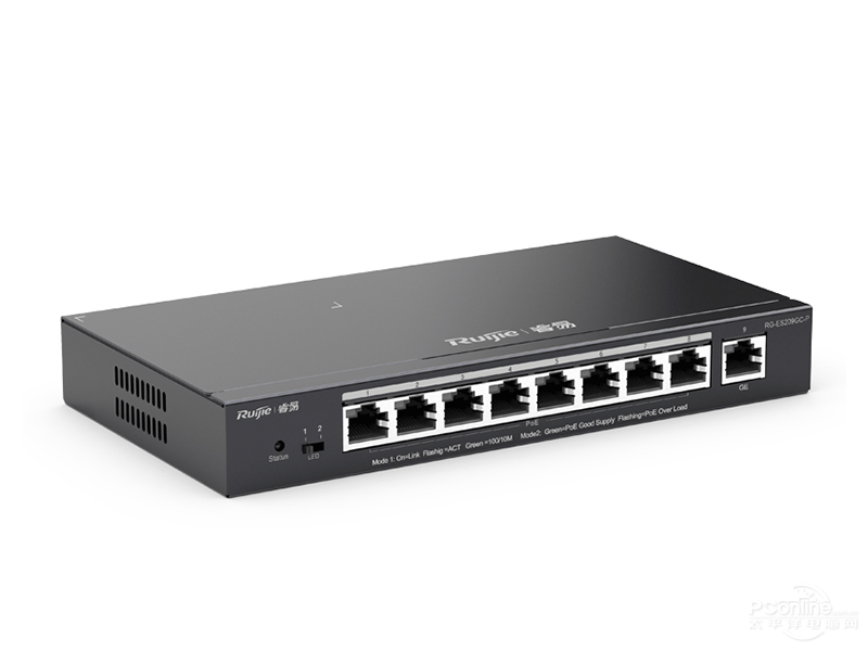 銳捷網絡帶管理8口POE 千兆 RG-ES209GC-P